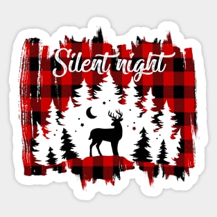 Silent Night Christmas Sticker